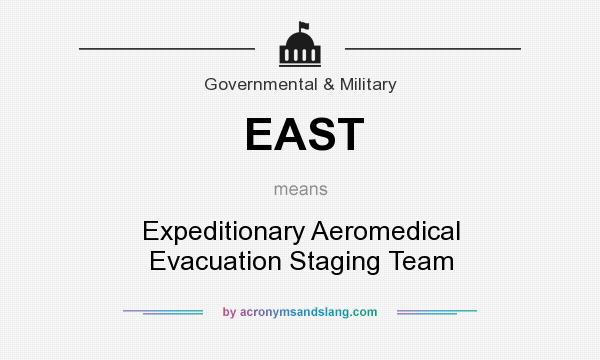 What does EAST mean? It stands for Expeditionary Aeromedical Evacuation Staging Team