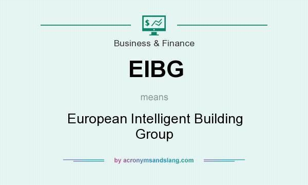 What does EIBG mean? It stands for European Intelligent Building Group