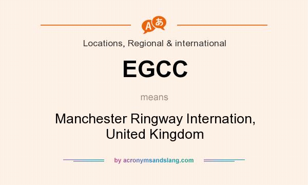 What does EGCC mean? It stands for Manchester Ringway Internation, United Kingdom
