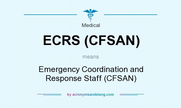 What does ECRS (CFSAN) mean? It stands for Emergency Coordination and Response Staff (CFSAN)
