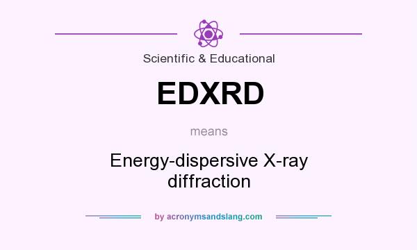 What does EDXRD mean? It stands for Energy-dispersive X-ray diffraction