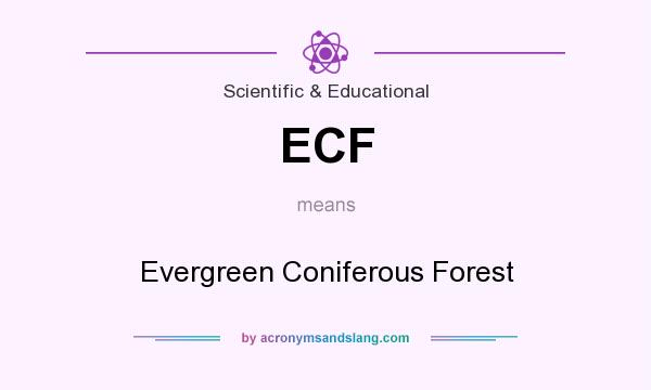 What does ECF mean? It stands for Evergreen Coniferous Forest