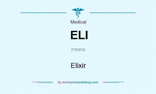 What does ELI mean? It stands for Elixir