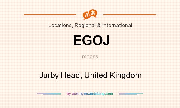 What does EGOJ mean? It stands for Jurby Head, United Kingdom