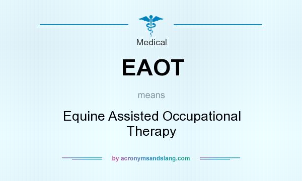 What does EAOT mean? It stands for Equine Assisted Occupational Therapy