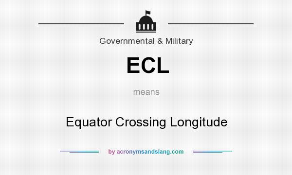 What does ECL mean? It stands for Equator Crossing Longitude