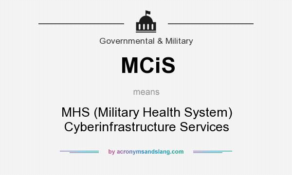 What does MCiS mean? It stands for MHS (Military Health System) Cyberinfrastructure Services