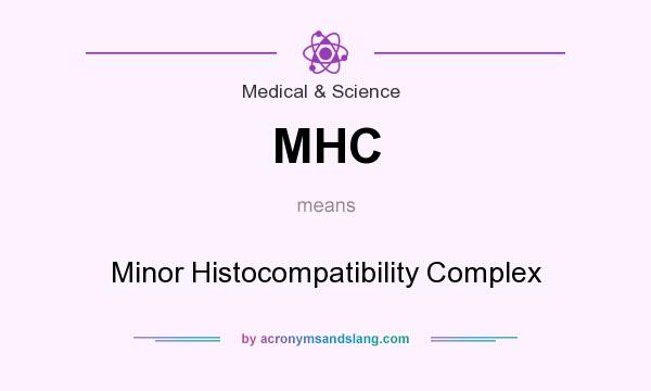 What does MHC mean? It stands for Minor Histocompatibility Complex