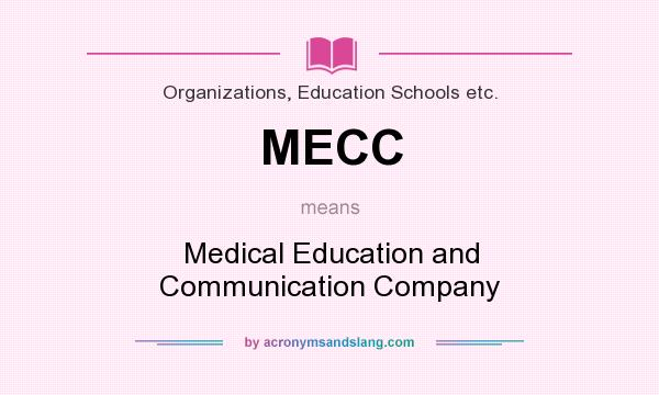 What does MECC mean? It stands for Medical Education and Communication Company