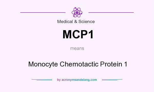 What does MCP1 mean? It stands for Monocyte Chemotactic Protein 1