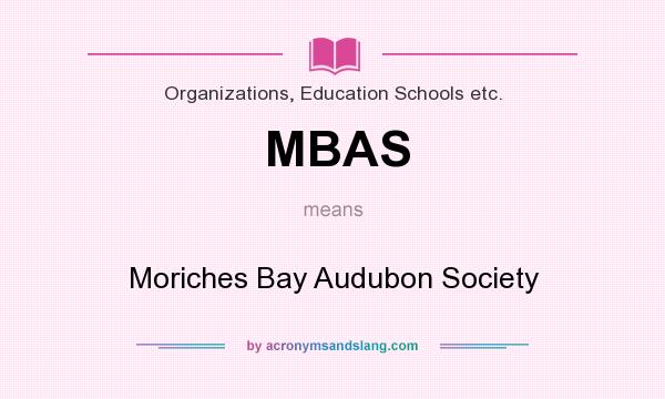 What does MBAS mean? It stands for Moriches Bay Audubon Society