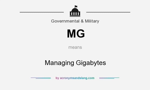 What does MG mean? It stands for Managing Gigabytes