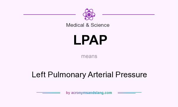 What does LPAP mean? It stands for Left Pulmonary Arterial Pressure