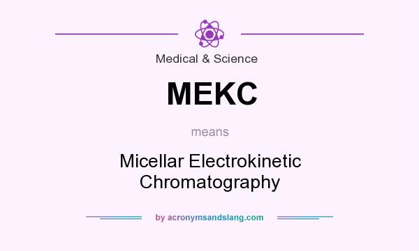 What does MEKC mean? It stands for Micellar Electrokinetic Chromatography