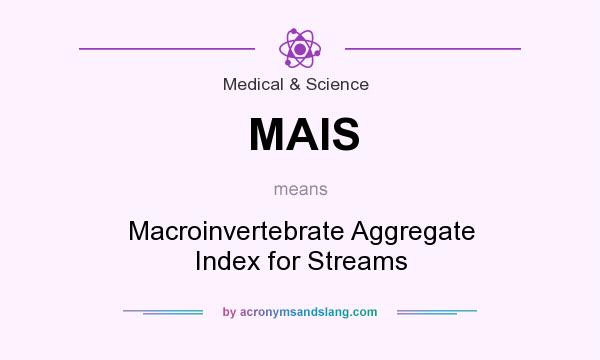 What does MAIS mean? It stands for Macroinvertebrate Aggregate Index for Streams