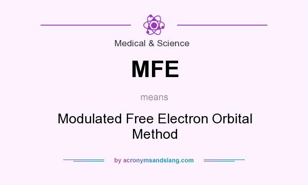 What does MFE mean? It stands for Modulated Free Electron Orbital Method