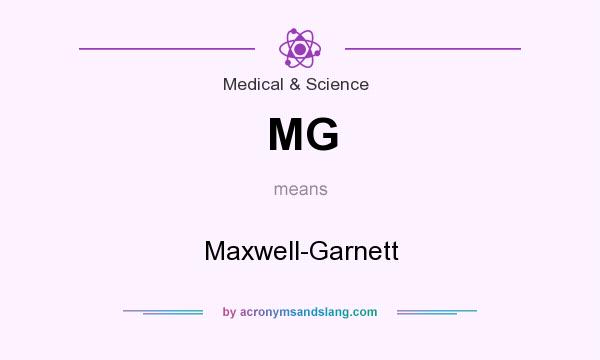 What does MG mean? It stands for Maxwell-Garnett
