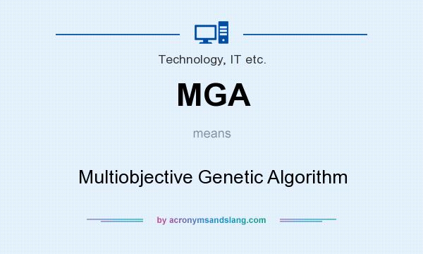What does MGA mean? It stands for Multiobjective Genetic Algorithm