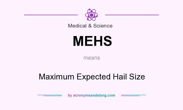 What does MEHS mean? It stands for Maximum Expected Hail Size