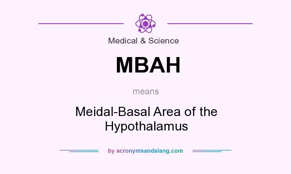 What does MBAH mean? It stands for Meidal-Basal Area of the Hypothalamus