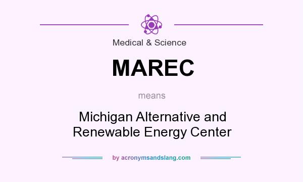 What does MAREC mean? It stands for Michigan Alternative and Renewable Energy Center