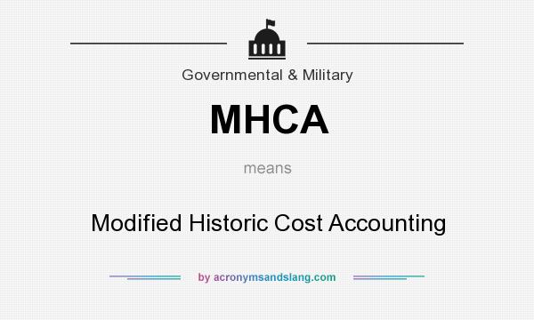 What does MHCA mean? It stands for Modified Historic Cost Accounting