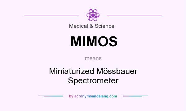 What does MIMOS mean? It stands for Miniaturized Mössbauer Spectrometer