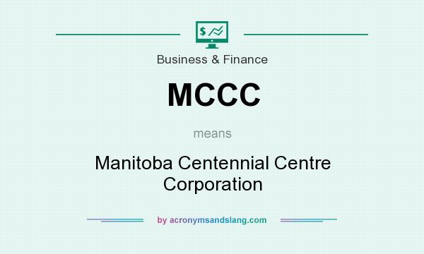 What does MCCC mean? It stands for Manitoba Centennial Centre Corporation