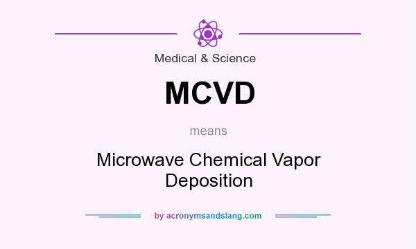 What does MCVD mean? It stands for Microwave Chemical Vapor Deposition