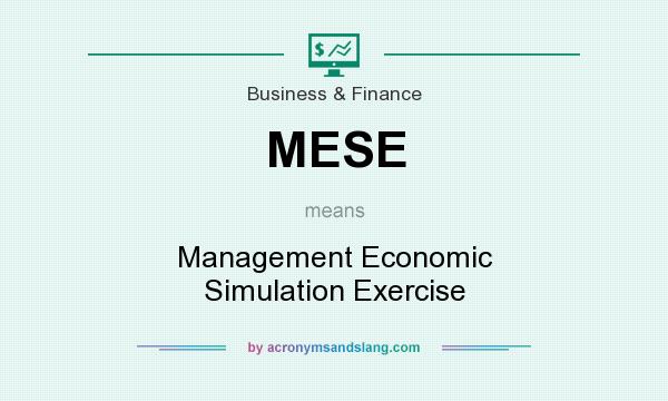 What does MESE mean? It stands for Management Economic Simulation Exercise