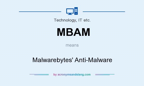 What does MBAM mean? It stands for Malwarebytes` Anti-Malware