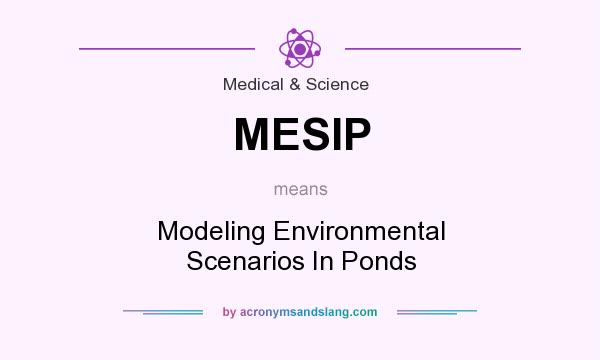 What does MESIP mean? It stands for Modeling Environmental Scenarios In Ponds