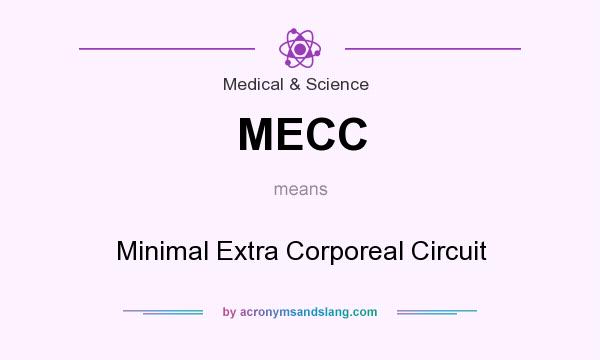 What does MECC mean? It stands for Minimal Extra Corporeal Circuit