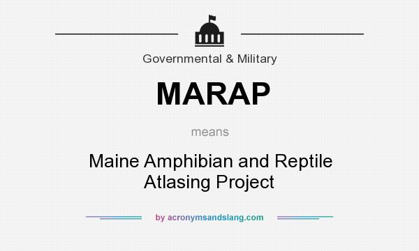 What does MARAP mean? It stands for Maine Amphibian and Reptile Atlasing Project