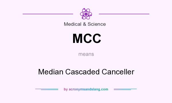 What does MCC mean? It stands for Median Cascaded Canceller