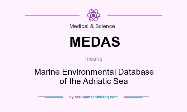 What does MEDAS mean? It stands for Marine Environmental Database of the Adriatic Sea