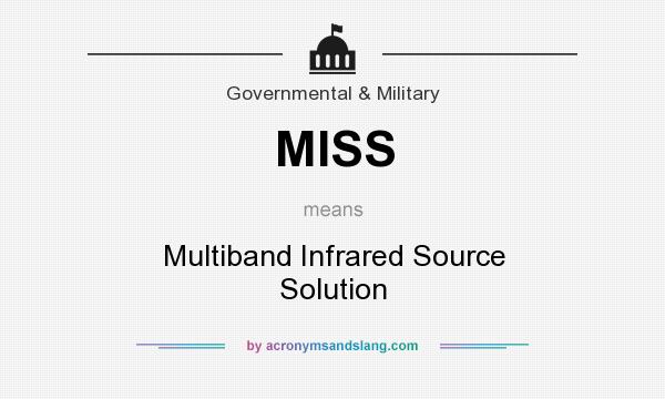 What does MISS mean? It stands for Multiband Infrared Source Solution