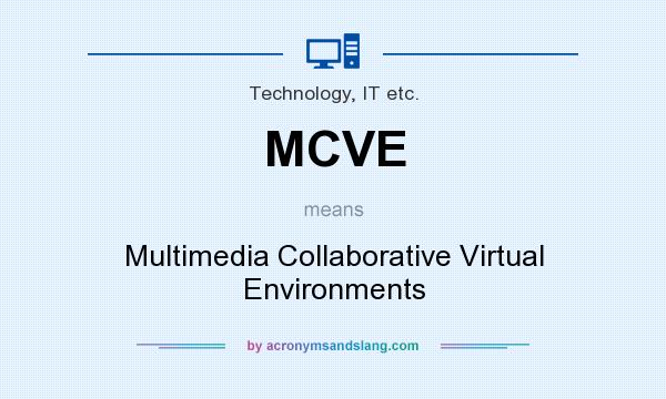 What does MCVE mean? It stands for Multimedia Collaborative Virtual Environments