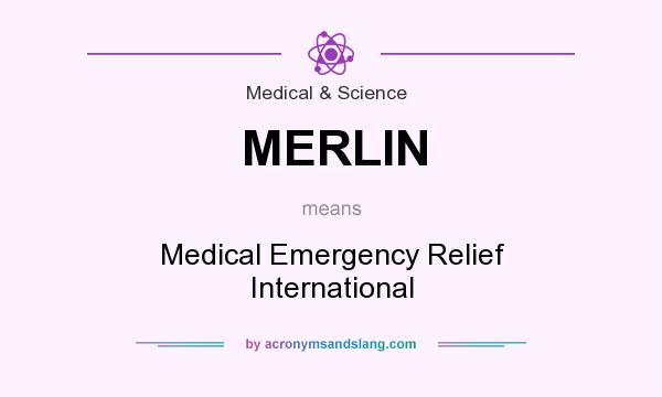 What does MERLIN mean? It stands for Medical Emergency Relief International