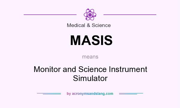 What does MASIS mean? It stands for Monitor and Science Instrument Simulator