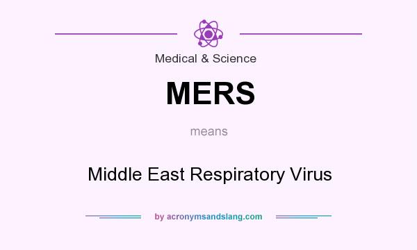What does MERS mean? It stands for Middle East Respiratory Virus