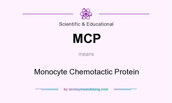What does MCP mean? It stands for Monocyte Chemotactic Protein