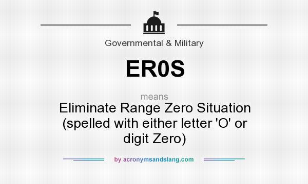 What does ER0S mean? It stands for Eliminate Range Zero Situation (spelled with either letter `O` or digit Zero)