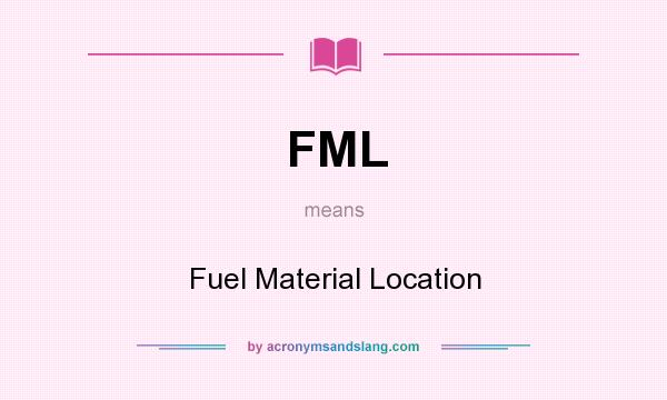 What does FML mean? It stands for Fuel Material Location