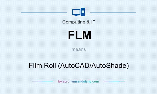 What does FLM mean? It stands for Film Roll (AutoCAD/AutoShade)