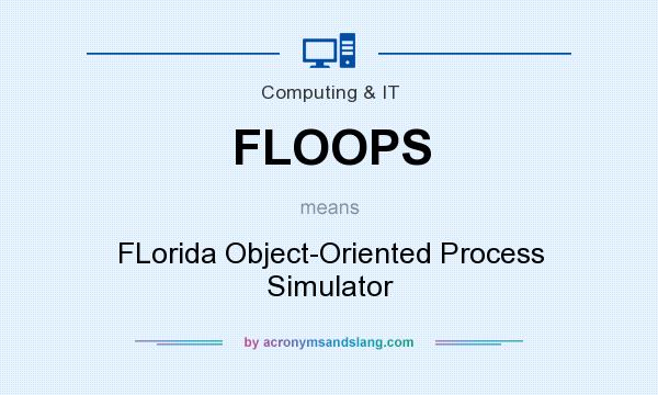 What does FLOOPS mean? It stands for FLorida Object-Oriented Process Simulator