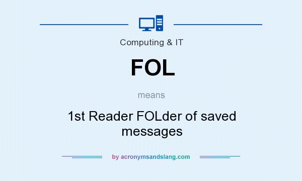 What does FOL mean? It stands for 1st Reader FOLder of saved messages