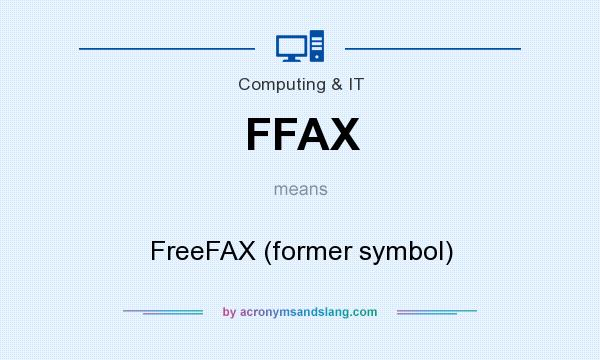 What does FFAX mean? It stands for FreeFAX (former symbol)