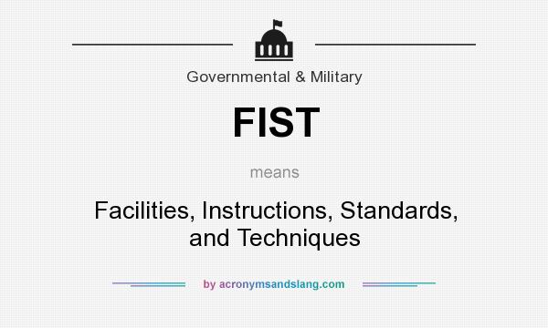 What does FIST mean? It stands for Facilities, Instructions, Standards, and Techniques