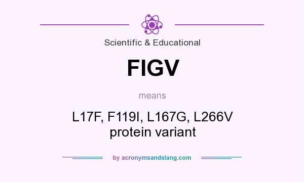 What does FIGV mean? It stands for L17F, F119I, L167G, L266V protein variant